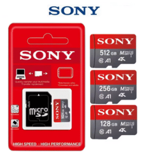 Sony MicroSD mälukaart + adapter 128GB/256GB/512GB